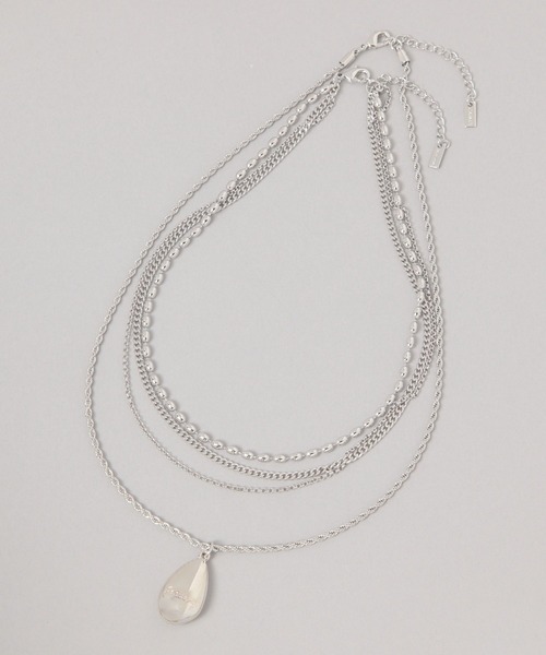 JEANASIS(ジーナシス)の「オーバルレイヤーネックレス/580552(ネックレス・レディース・シルバー/シルバー系その他・FREE)」の3枚目の写真