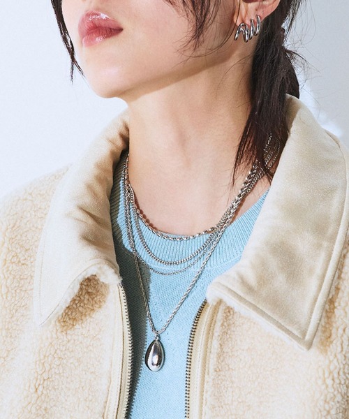 JEANASIS(ジーナシス)の「オーバルレイヤーネックレス/580552(ネックレス・レディース・シルバー/シルバー系その他・FREE)」の8枚目の写真