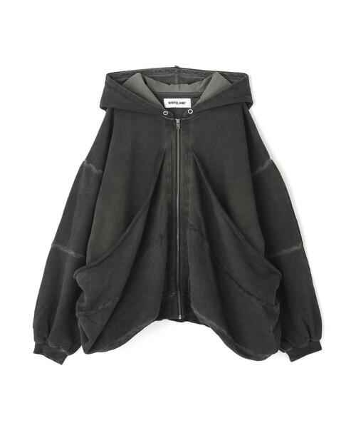 WHITELAND（ホワイトランド）の「WHITELAND/ホワイトランド/ZIP UP CARGO HOODIE（パーカー・レディース・チャコールグレー・F）」の3枚目の写真