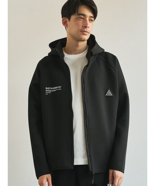 TRANSITION×GOTHAM Bonding T/R Danboul knit front zip parker — GOTHAM special