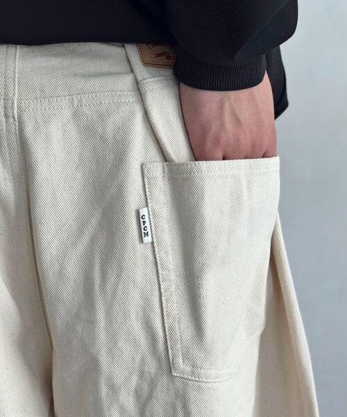 CPCM（シーピーシーエム）の「【セットアップ可】ウエストホックバックタックデニム（デニムパンツ・レディース・ネイビー/インディゴブルー/アイボリー・SMALL/MEDIUM/LARGE）」の14枚目の写真