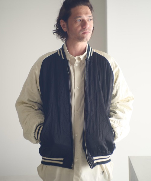 ADAM PATEK（アダムパテック）の「mj11052-aged velour souvenir jacket リバーシブルブルゾン(AP2523010)（ブルゾン・メンズ・ブラック×ホワイト/ブラック×ブラック・1/2）」の6枚目の写真
