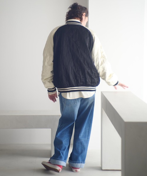 ADAM PATEK（アダムパテック）の「mj11052-aged velour souvenir jacket リバーシブルブルゾン(AP2523010)（ブルゾン・メンズ・ブラック×ホワイト/ブラック×ブラック・1/2）」の11枚目の写真