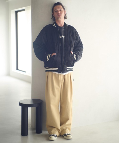 ADAM PATEK（アダムパテック）の「mj11052-aged velour souvenir jacket リバーシブルブルゾン(AP2523010)（ブルゾン・メンズ・ブラック×ホワイト/ブラック×ブラック・1/2）」の16枚目の写真
