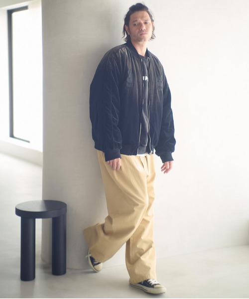 ADAM PATEK（アダムパテック）の「mj11052-aged velour souvenir jacket リバーシブルブルゾン(AP2523010)（ブルゾン・メンズ・ブラック×ホワイト/ブラック×ブラック・1/2）」の17枚目の写真