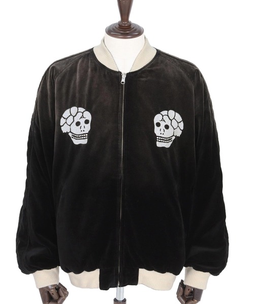 ADAM PATEK（アダムパテック）の「mj11052-aged velour souvenir jacket リバーシブルブルゾン(AP2523010)（ブルゾン・メンズ・ブラック×ホワイト/ブラック×ブラック・1/2）」の19枚目の写真