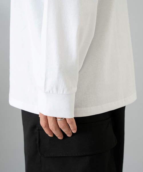 and D. petit main(アンドディープティマイン)の「【親子リンク】【DAD】アソート転写ワイドロンT(Tシャツ/カットソー・メンズ・ブルー/イエロー/ホワイト・F)」の14枚目の写真