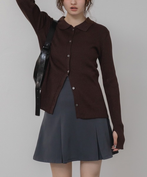 HEILIS(ヘイリス)の「プリーツミニスカート/ブラック グレー プリーツ スカート ファスナー開閉 春服 秋服 冬服 ミニスカ 台形 韓国 ノームコア ガーリー シティガール 膝上(スカート・レディース・グレー/ブラック・FREE)」の14枚目の写真
