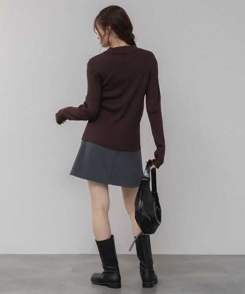 HEILIS(ヘイリス)の「プリーツミニスカート/ブラック グレー プリーツ スカート ファスナー開閉 春服 秋服 冬服 ミニスカ 台形 韓国 ノームコア ガーリー シティガール 膝上(スカート・レディース・グレー/ブラック・FREE)」の19枚目の写真