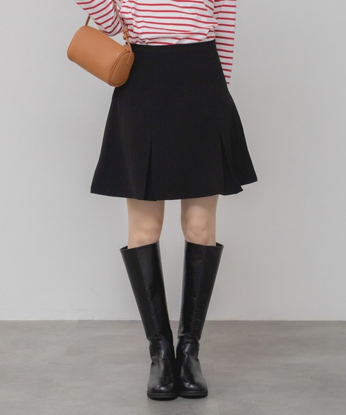 HEILIS(ヘイリス)の「プリーツミニスカート/ブラック グレー プリーツ スカート ファスナー開閉 春服 秋服 冬服 ミニスカ 台形 韓国 ノームコア ガーリー シティガール 膝上(スカート・レディース・グレー/ブラック・FREE)」の21枚目の写真