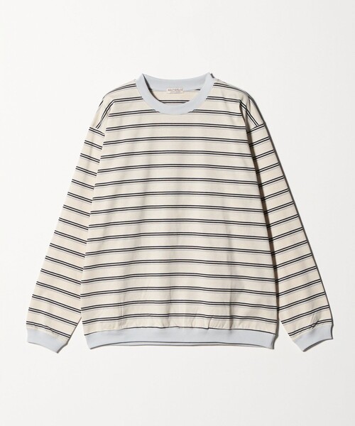 BEAUTY&YOUTH UNITED ARROWS(ビューティーアンドユースユナイテッドアローズ)の「トリプル ボーダー スウェット Tシャツ(Tシャツ/カットソー・メンズ・オフホワイト/ダークグレー/ダークグリーン・XL/L/M/S)」の11枚目の写真