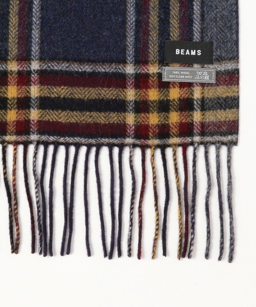 BEAMS(ビームス)の「グラデーション チェック マフラー(マフラー・メンズ・ダークブラウン/サックスブルー/ブラック/ネイビー・ONE SIZE)」の12枚目の写真