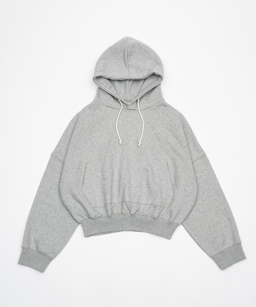 Elanque（エランク）の「volume hoodie / 裏起毛ボリュームフーディー（パーカー・メンズ・ブラック/グレー・SMALL/LARGE/MEDIUM）」の16枚目の写真
