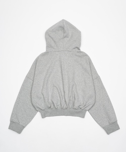 Elanque（エランク）の「volume hoodie / 裏起毛ボリュームフーディー（パーカー・メンズ・ブラック/グレー・SMALL/LARGE/MEDIUM）」の17枚目の写真