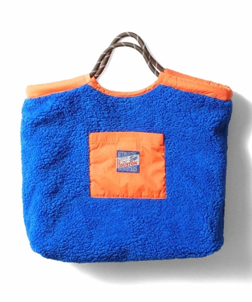 HOUSTON(ヒューストン)の「HOUSTON woman ヒューストン ウーマン BOA NYLON REVERSIBLE MARKET BAG ボア ナイロン リバーシブル 刺繍 マーケットバッグ(トートバッグ・レディース・ネイビー/オリーブ/グリーン/オレンジ/マルーン/グレー・FREE)」の7枚目の写真