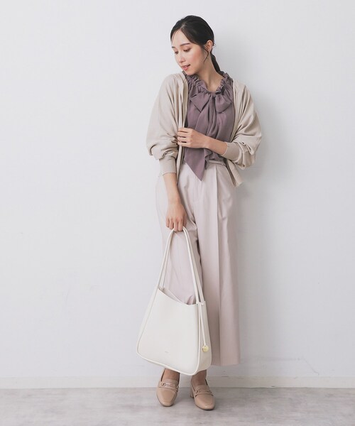 index（インデックス）の「ドルマンジップラメパーカ【洗濯機OK】（パーカー・レディース・ベージュ系その他7/グレー系4/ブラック系5・00）」の9枚目の写真