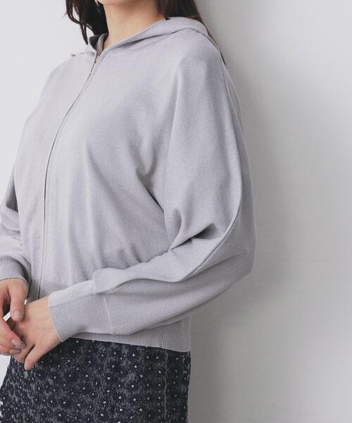 index（インデックス）の「ドルマンジップラメパーカ【洗濯機OK】（パーカー・レディース・ベージュ系その他7/グレー系4/ブラック系5・00）」の20枚目の写真