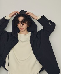 Trish（トリッシュ）の「ナイロンフードシャツ（シャツ/ブラウス・レディース）」