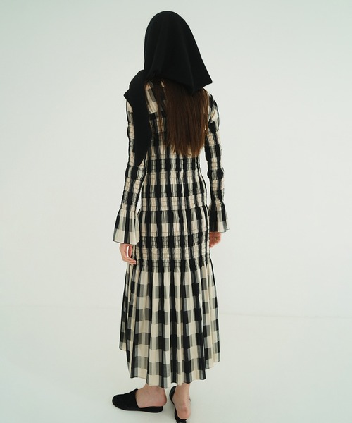 CLANE（クラネ）の「SHIRRING LONG ONEPIECE（ワンピース）」 - WEAR
