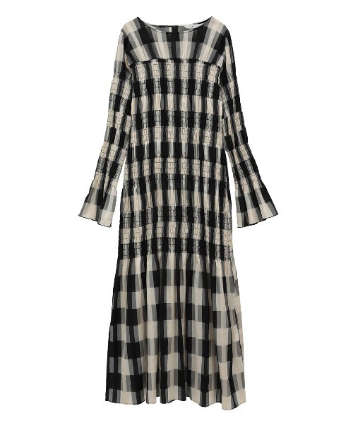 ワンピース SHIRRING LONG ONEPIECE SHIRRING LONG ONEPIECE（ワンピース）｜CLANE（クラネ）の