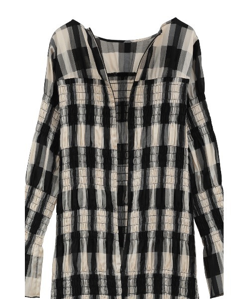 SHIRRING LONG ONEPIECE（ワンピース）｜CLANE（クラネ）の