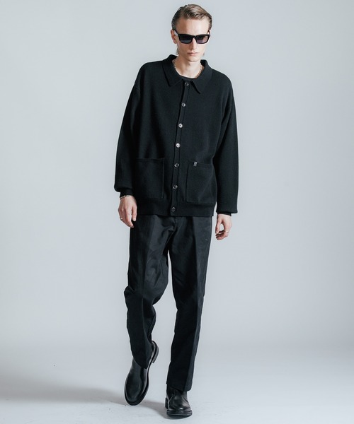 CRIMIE（クライミー）の「YAK KNIT CARDIGAN（ニット/セーター・メンズ・ブラック・L/XL）」の2枚目の写真