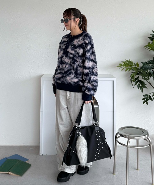 sedacle（セダクル）の「アソートスタッズボストンバッグ（ボストンバッグ・レディース・ブラウン/ブラック/グレー・FREE）」の10枚目の写真