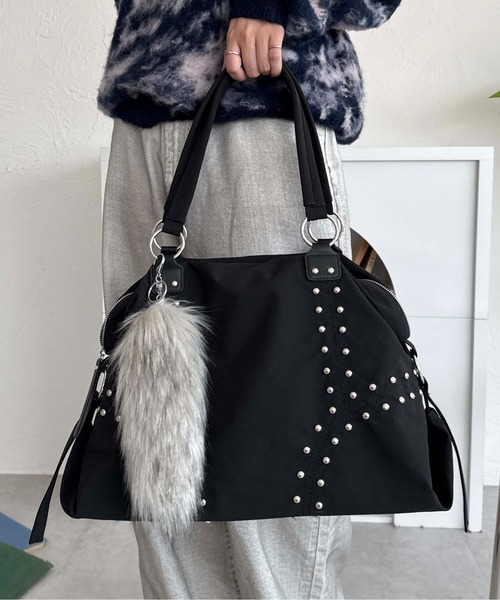 sedacle（セダクル）の「アソートスタッズボストンバッグ（ボストンバッグ・レディース・ブラウン/ブラック/グレー・FREE）」の19枚目の写真