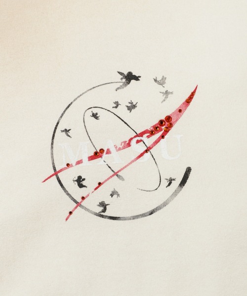 MASU（エムエーエスユー）の「WASTED EXPLORER CREW T-SHIRT（Tシャツ/カットソー・メンズ・ブラック/ホワイト・48/46）」の8枚目の写真