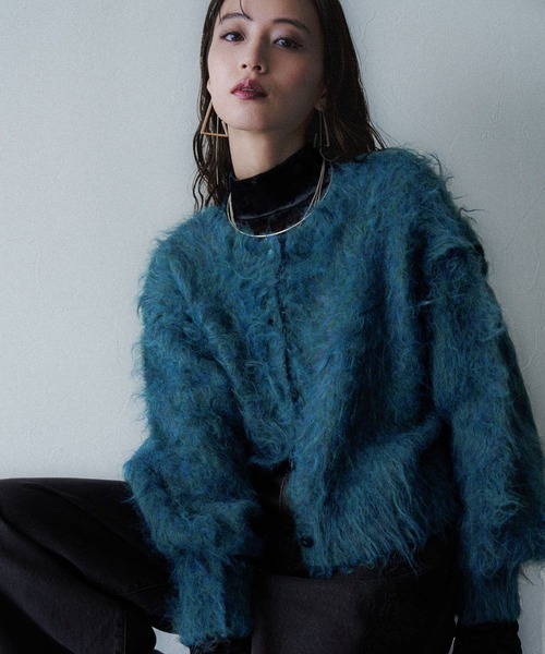 HARE（ハレ）の「シャギーマルチWAYニットカーディガン(HARE)（カーディガン/ボレロ・レディース・グレー/ブルー・FREE）」の22枚目の写真