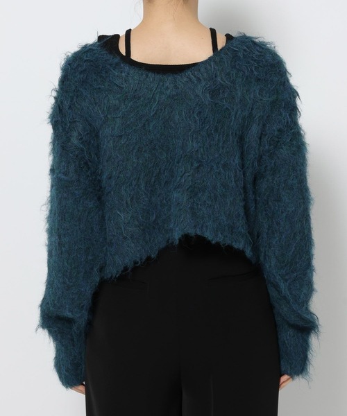 HARE（ハレ）の「シャギーマルチWAYニットカーディガン(HARE)（カーディガン/ボレロ・レディース・グレー/ブルー・FREE）」の3枚目の写真