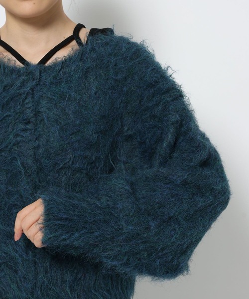 HARE（ハレ）の「シャギーマルチWAYニットカーディガン(HARE)（カーディガン/ボレロ・レディース・グレー/ブルー・FREE）」の5枚目の写真