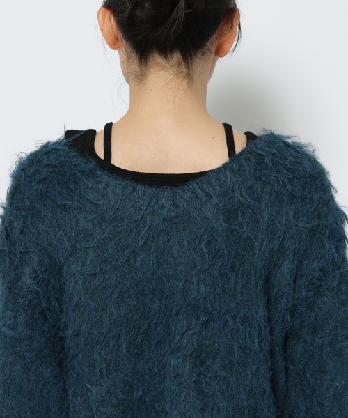 HARE（ハレ）の「シャギーマルチWAYニットカーディガン(HARE)（カーディガン/ボレロ・レディース・グレー/ブルー・FREE）」の8枚目の写真