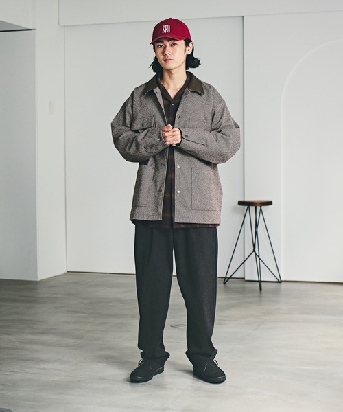 BAYFLOW(ベイフロー)の「カラーツイルロゴCAP(キャップ・メンズ・ブラウン/レッド/ブラック/ブルー/ベージュ・FREE)」の10枚目の写真