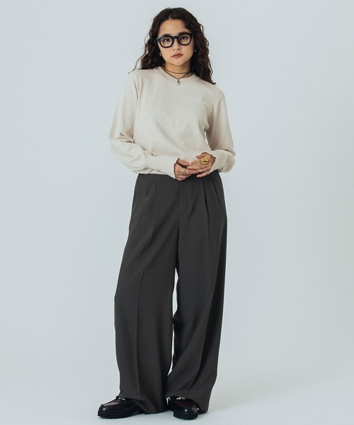 ROSE BUD(ローズバッド)の「BASIC KNIT TOP(ニット/セーター・レディース・レッド/オフホワイト/ブラック・ONE SIZE)」の22枚目の写真