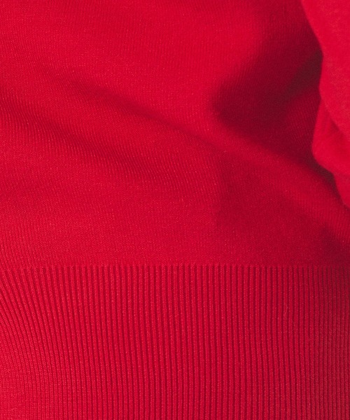 ROSE BUD(ローズバッド)の「BASIC KNIT TOP(ニット/セーター・レディース・レッド/オフホワイト/ブラック・ONE SIZE)」の7枚目の写真