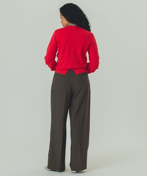 ROSE BUD(ローズバッド)の「BASIC KNIT TOP(ニット/セーター・レディース・レッド/オフホワイト/ブラック・ONE SIZE)」の18枚目の写真