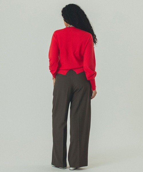 ROSE BUD(ローズバッド)の「BASIC KNIT TOP(ニット/セーター・レディース・レッド/オフホワイト/ブラック・ONE SIZE)」の19枚目の写真