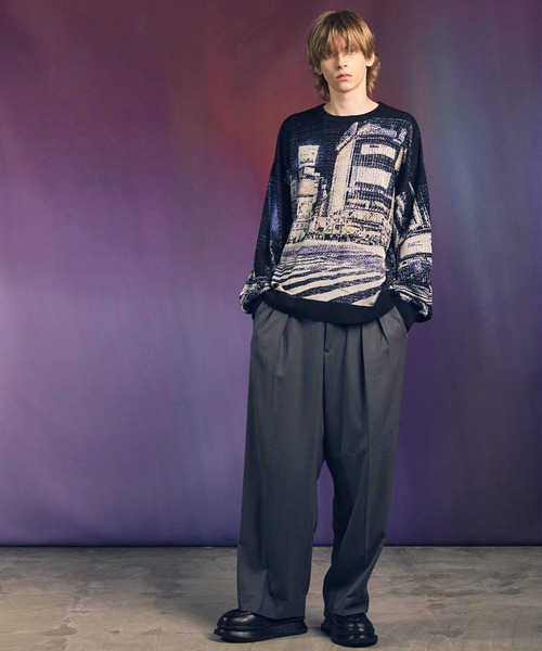 MAISON SPECIAL（メゾンスペシャル）の「《UNISEX》Clear Trichotine Relax-Over Set Up/クリアトリコチンリラックスオーバーセットアップ【MAISON SPECIAL/メゾンスペシャル】（テーラードジャケット・メンズ・ネイビー/ブラック/グレー/ベージュ/ブラウン・2/0/1）」の7枚目の写真