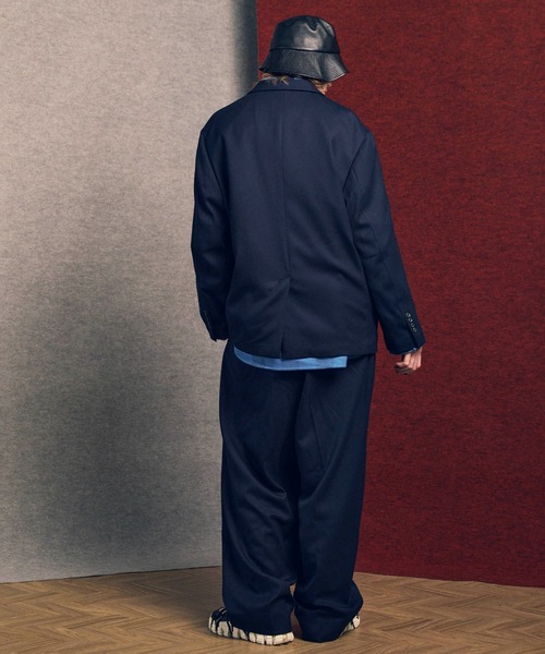MAISON SPECIAL（メゾンスペシャル）の「《UNISEX》Clear Trichotine Relax-Over Set Up/クリアトリコチンリラックスオーバーセットアップ【MAISON SPECIAL/メゾンスペシャル】（テーラードジャケット・メンズ・ネイビー/ブラック/グレー/ベージュ/ブラウン・2/0/1）」の22枚目の写真