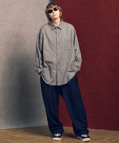 MAISON SPECIAL（メゾンスペシャル）の「《UNISEX》Clear Trichotine Relax-Over Set Up/クリアトリコチンリラックスオーバーセットアップ【MAISON SPECIAL/メゾンスペシャル】（テーラードジャケット・メンズ・ネイビー/ブラック/グレー/ベージュ/ブラウン・2/0/1）」の11枚目の写真