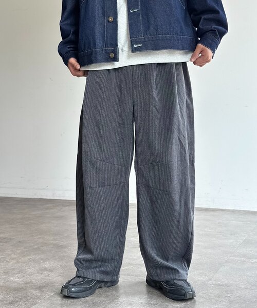 CPCM(シーピーシーエム)の「ヘリンボーンバレルスラックス(スラックス・レディース・ブラック/ネイビー/ブラウン/チャコールグレー・SMALL/MEDIUM/LARGE)」の8枚目の写真