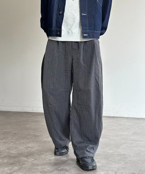 CPCM(シーピーシーエム)の「ヘリンボーンバレルスラックス(スラックス・レディース・ブラック/ネイビー/ブラウン/チャコールグレー・SMALL/MEDIUM/LARGE)」の9枚目の写真