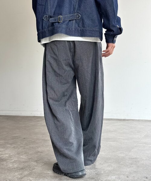 CPCM(シーピーシーエム)の「ヘリンボーンバレルスラックス(スラックス・レディース・ブラック/ネイビー/ブラウン/チャコールグレー・SMALL/MEDIUM/LARGE)」の11枚目の写真