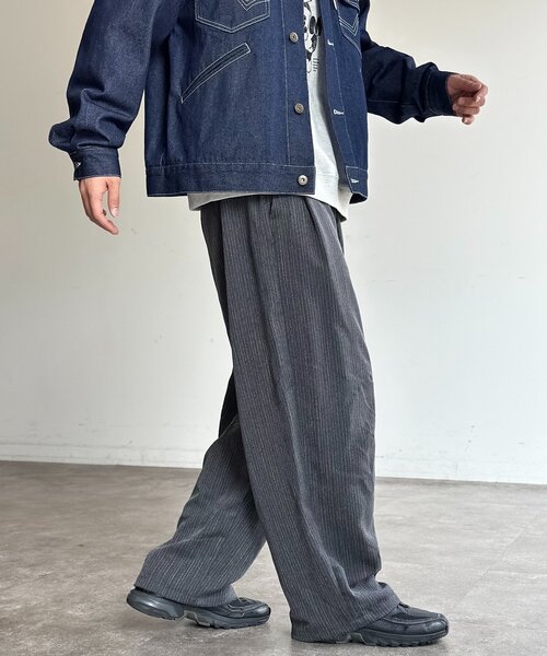 CPCM(シーピーシーエム)の「ヘリンボーンバレルスラックス(スラックス・レディース・ブラック/ネイビー/ブラウン/チャコールグレー・SMALL/MEDIUM/LARGE)」の12枚目の写真