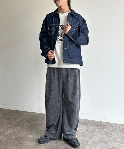 CPCM(シーピーシーエム)の「ヘリンボーンバレルスラックス(スラックス・レディース・ブラック/ネイビー/ブラウン/チャコールグレー・SMALL/MEDIUM/LARGE)」の13枚目の写真