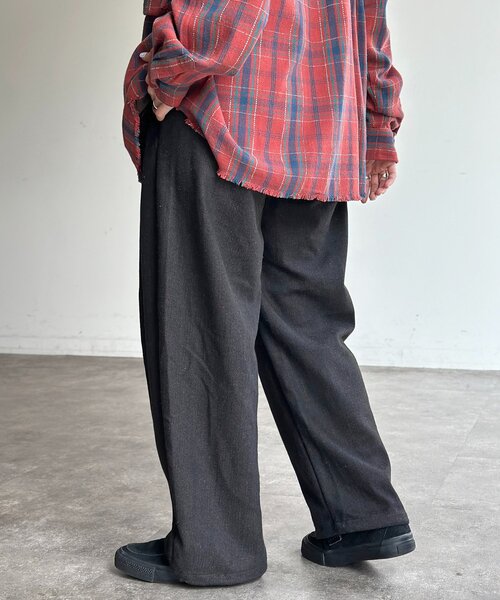 CPCM(シーピーシーエム)の「ヘリンボーンバレルスラックス(スラックス・レディース・ブラック/ネイビー/ブラウン/チャコールグレー・SMALL/MEDIUM/LARGE)」の17枚目の写真