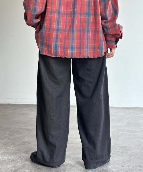 CPCM(シーピーシーエム)の「ヘリンボーンバレルスラックス(スラックス・レディース・ブラック/ネイビー/ブラウン/チャコールグレー・SMALL/MEDIUM/LARGE)」の19枚目の写真