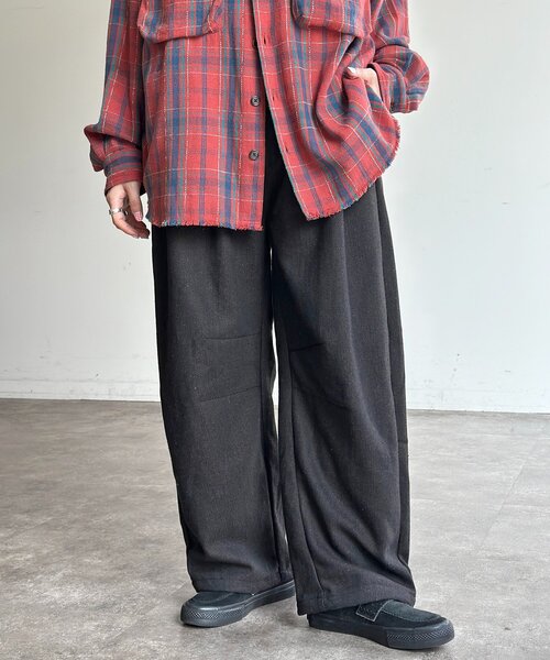 CPCM(シーピーシーエム)の「ヘリンボーンバレルスラックス(スラックス・レディース・ブラック/ネイビー/ブラウン/チャコールグレー・SMALL/MEDIUM/LARGE)」の21枚目の写真