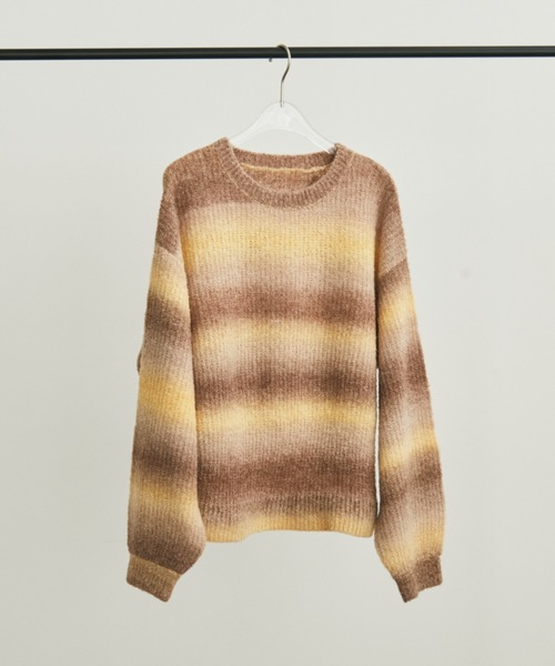 Auntie Rosa（アンティローザ）の「グラデーションオーバールーズニット（ニット/セーター・レディース・ブラウン/オレンジ・FREE）」の18枚目の写真